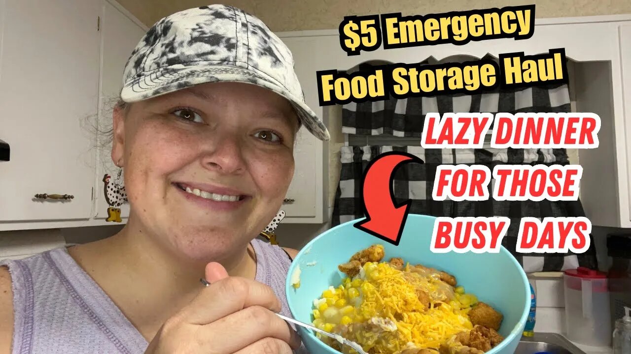 Lazy Dinner For Busy Days || $5 EMERGENCY Food Storage Haul || “Fast Food” At Home To SAVE $$$