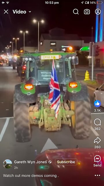 Gareth Wyn Jones : farmers protest UK