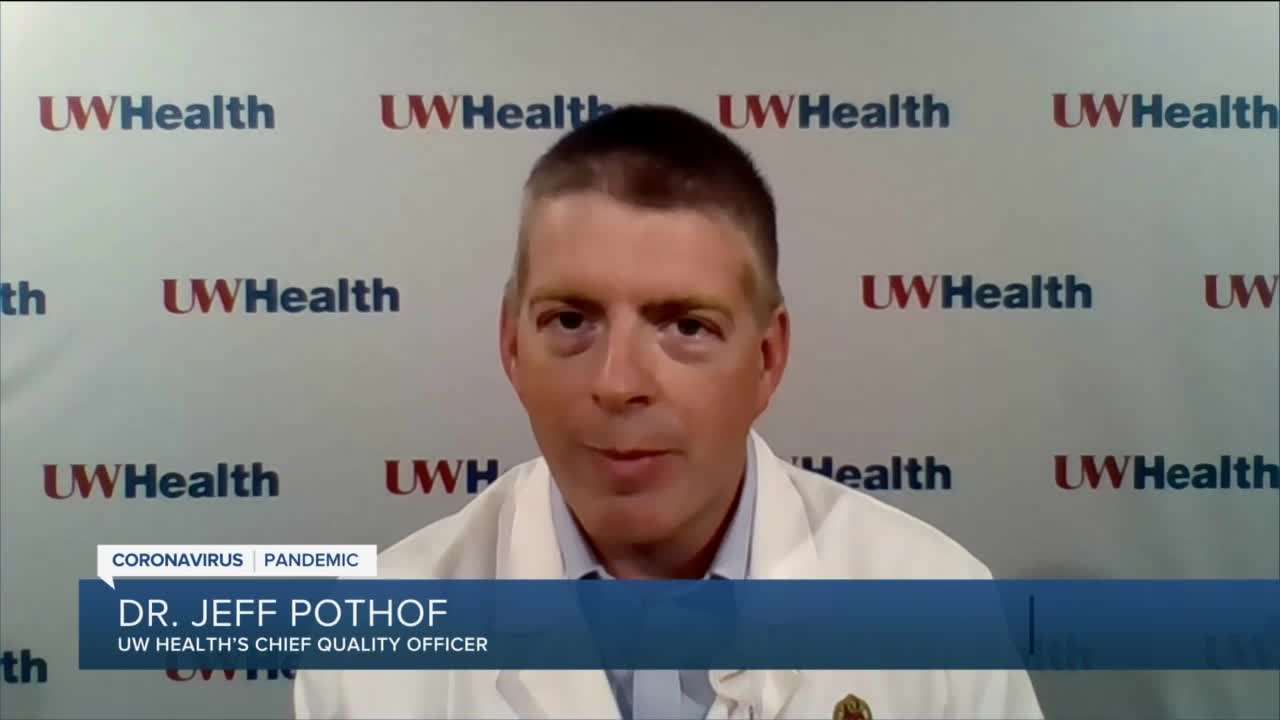 Dr. Jeff Pothof speaks about COVID-19 precautions for Badger games