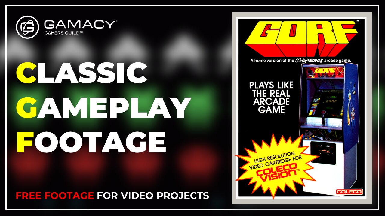 ColecoVision - GORF (1983) - Classic Game Footage (CGF)