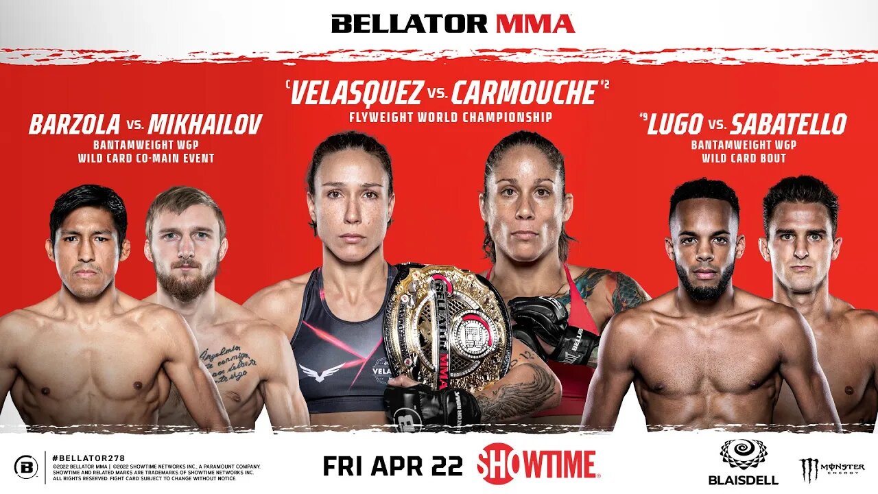 Bellator 278 Full Card Prediction