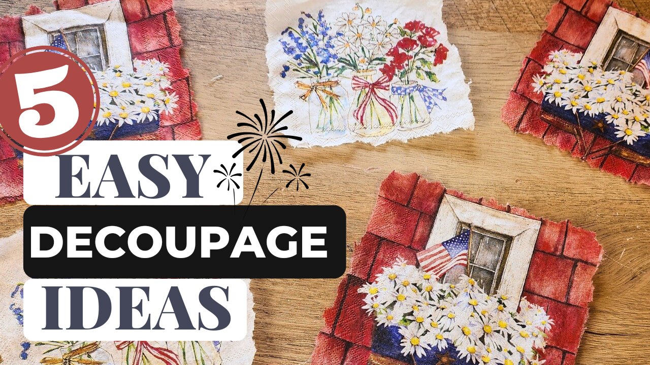 Easy Decoupage Crafts Tutorial: Transform Your Space with These Simple DIY Ideas! 🌟