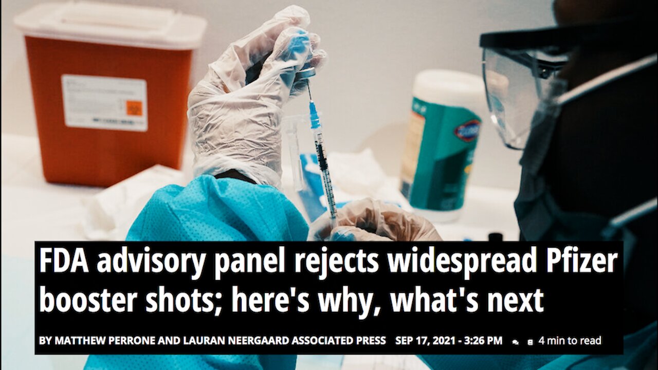 FDA Rejects Booster Shots, Here's Why