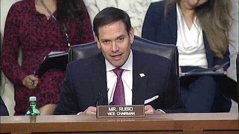 Vice Chairman Rubio Speaks at an Intelligence Committee Hearing on Countering the Threat from China