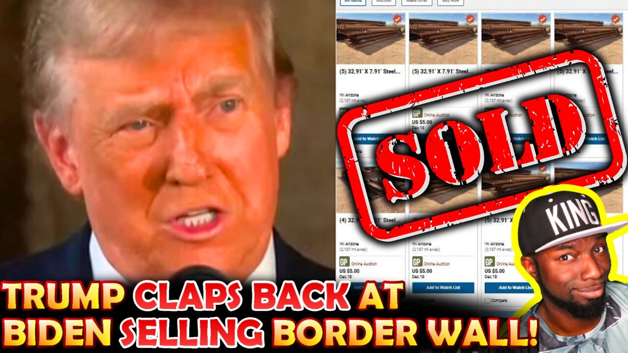🚨FURIOUS Trump CLAPS BACK At Biden Administration For SELLING BORDER WALL With GENIUS Counter Move!