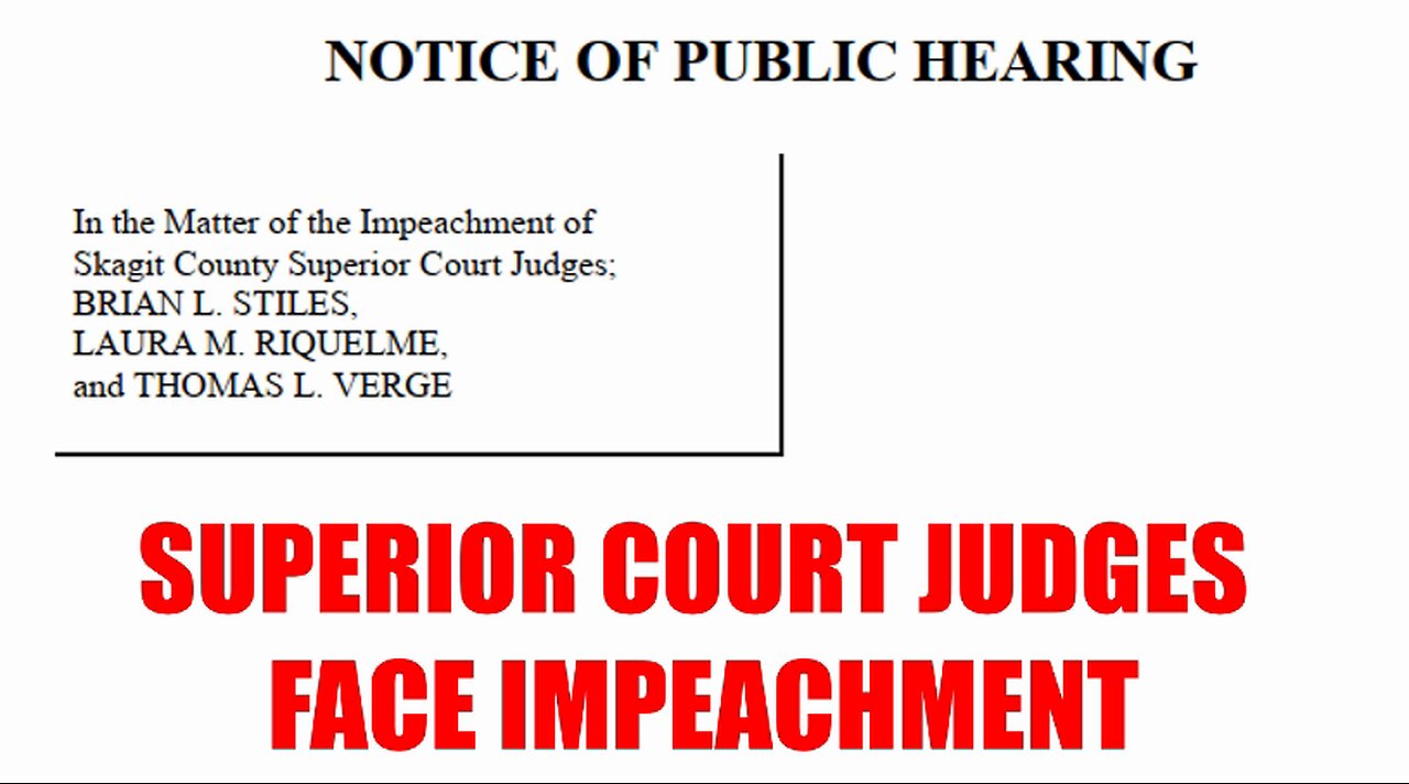 JUDGES FACE IMPEACHMENT