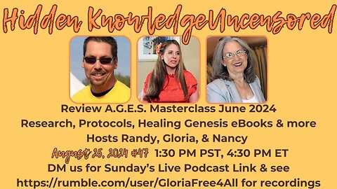 Review A.G.E.S. Masterclass June 2024 Research, Protocols, Healing Genesis eBooks & more