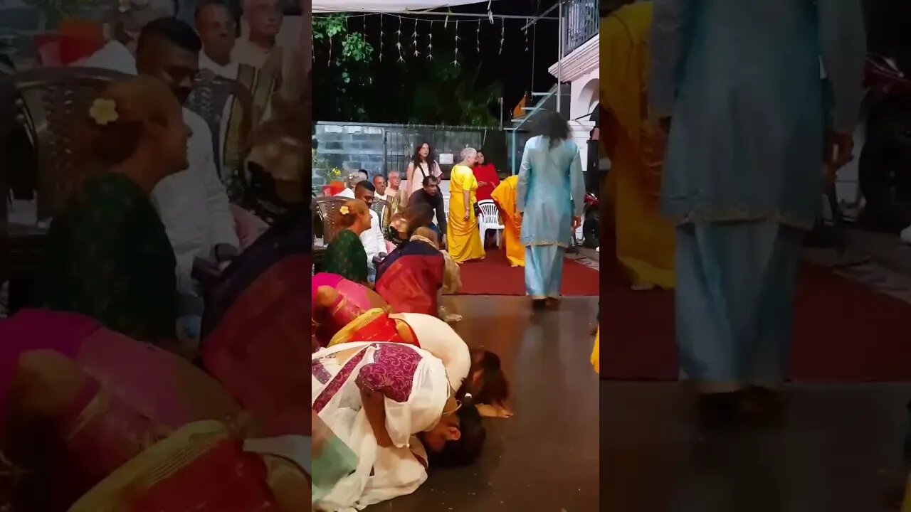 Final de um darshan do Guruji nas Maurícias, Janeiro 2023