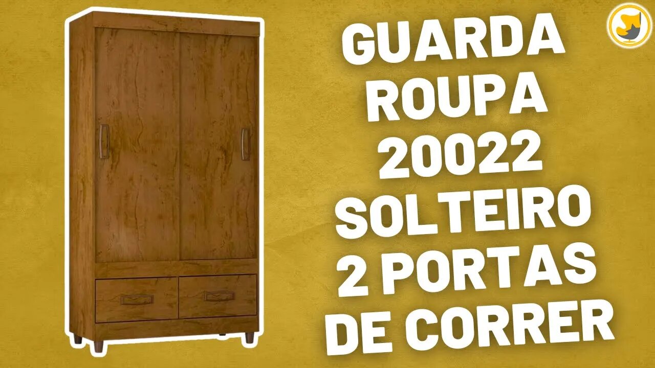 Guarda Roupa 20022 Solteiro 2 Portas de Correr Araplac