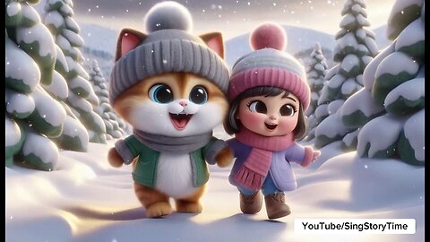 Kitty and Me Snowy Adventure Fun Song & Nursery Rhymes for Kids #kidssong