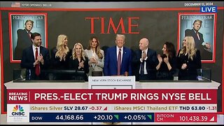 Trump Becomes The First President Since Reagan To Ring The Bell At The NYSE