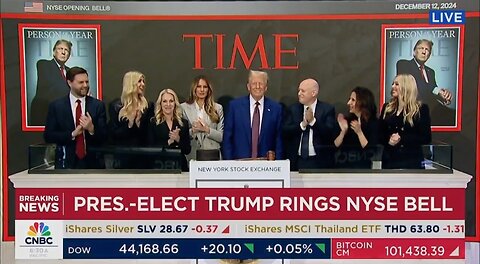 Trump Becomes The First President Since Reagan To Ring The Bell At The NYSE