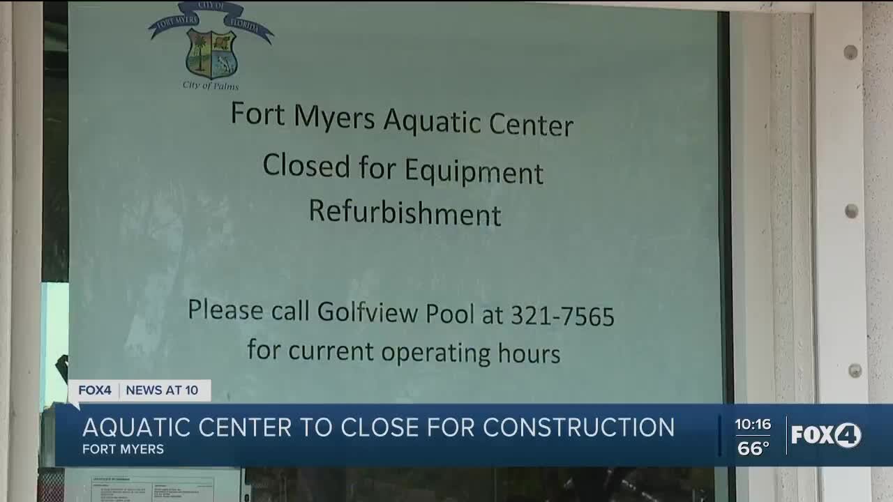 Aquatic center closing Monday for upgrades