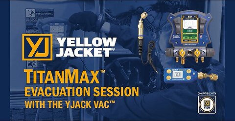 Using the YELLOWJACKET® TITANMAX™ Digital Manifold with the YELLOWJACKET® YJACK VAC® Vacuum Gauge