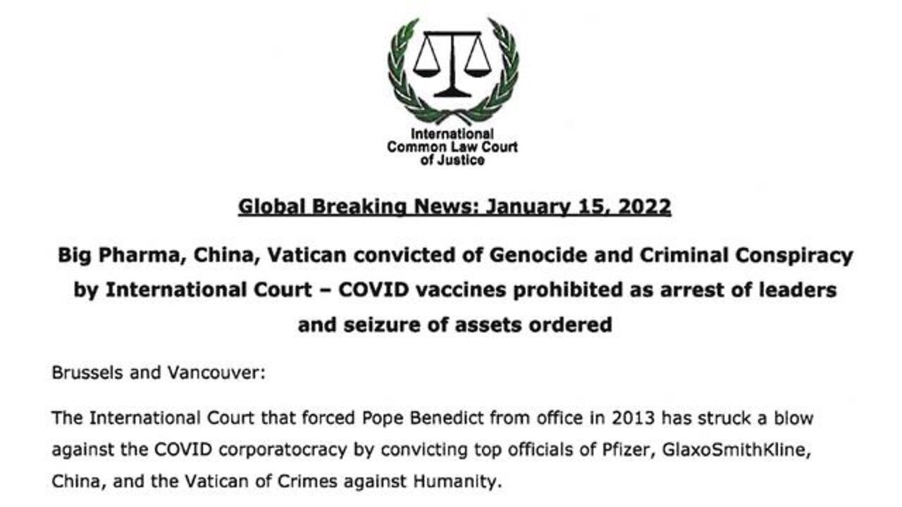 Big pharma, government, church leaders face arrest Court convicts them of Genocide