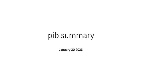 pib summary jan 20 2023