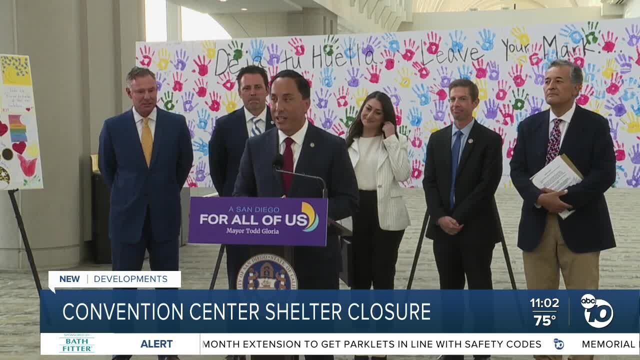 San Diego Convention Center shelter set to close