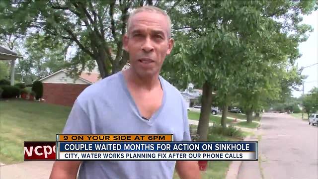 Couple waited months for action on sinkhole