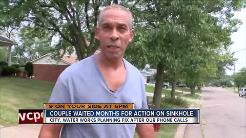 Couple waited months for action on sinkhole