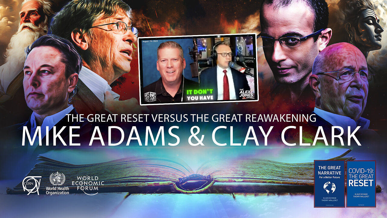 Mike Adams & Clay Clark | Mike Adams Hosts for Alex Jones While Interviewing Clay Clark About: The Spiritual Battle for America's Future + Trump Prophecies, Kim Clement, Brandon Biggs, Pastor Cioccolanti & Trump Vs. the Great Reset