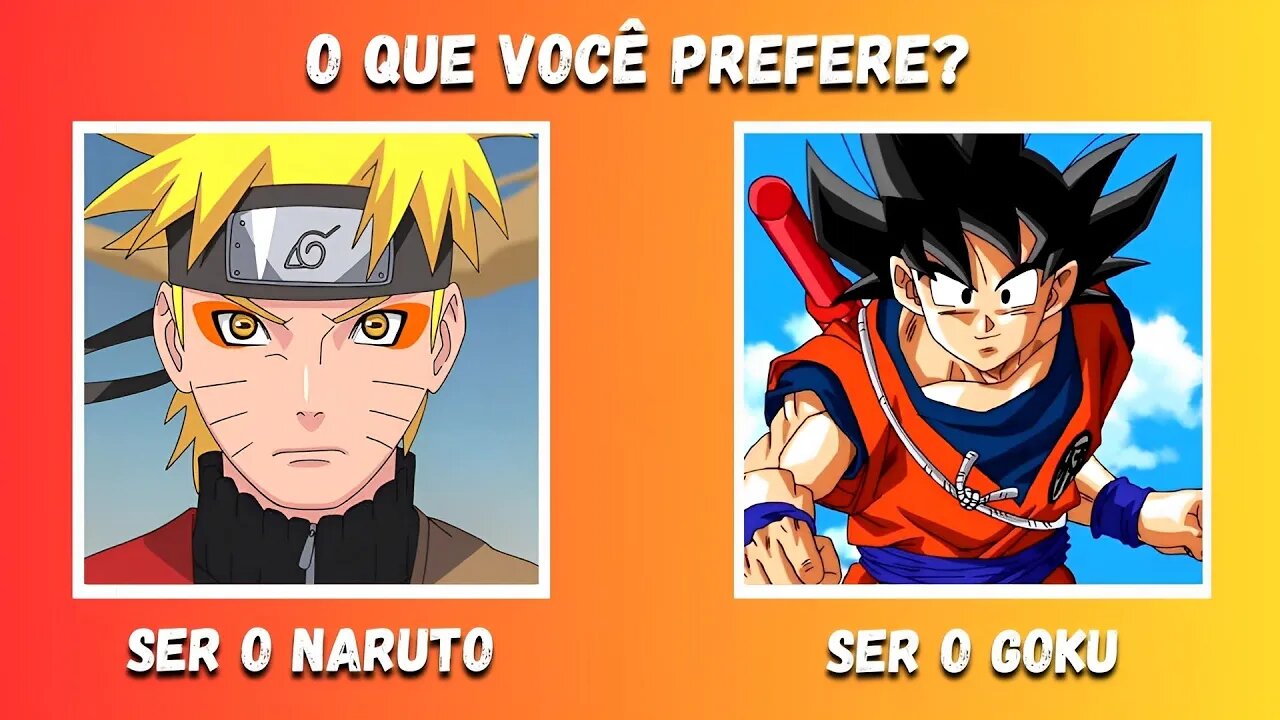 Jogo das Decisões Versão Animes | Você Prefere Isso ou Aquilo | Quiz Animes