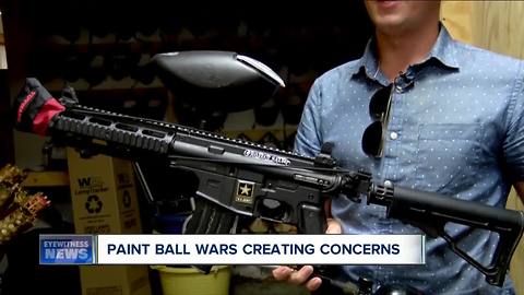 Paintball wars creating concerns