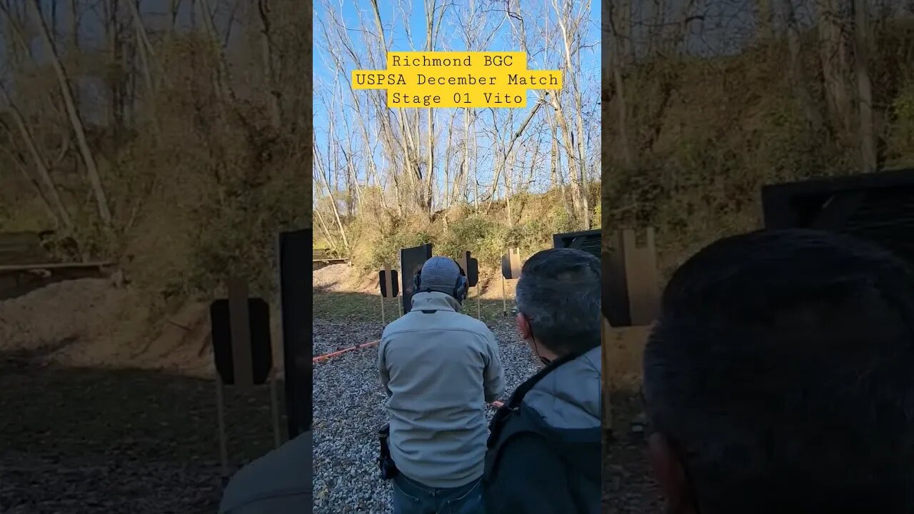 Richmond BGC #uspsa December match Stage 1 Vito #unloadshowclear #idpa