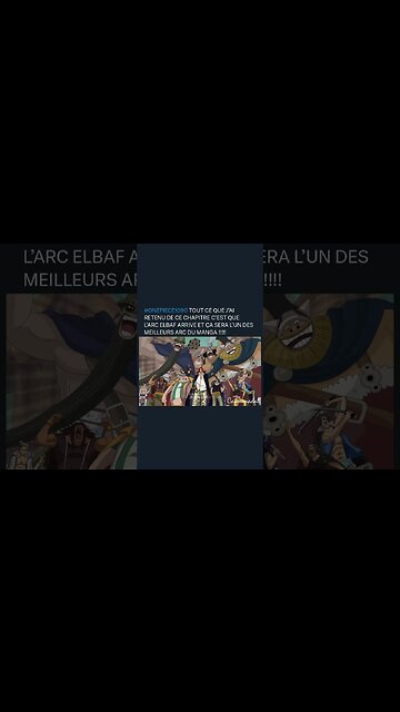 #ONEPIECE1090 TOUT CE QUE J’AI RETENU DE CE CHAPITRE C’EST QUE L’ARC ELBAF ARRIVE