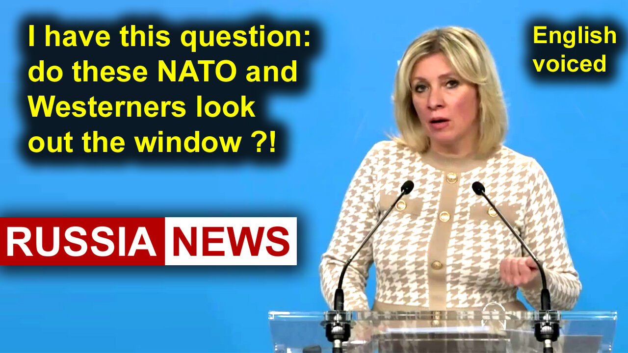 I have this question: do these NATO and Westerners look out the window?!