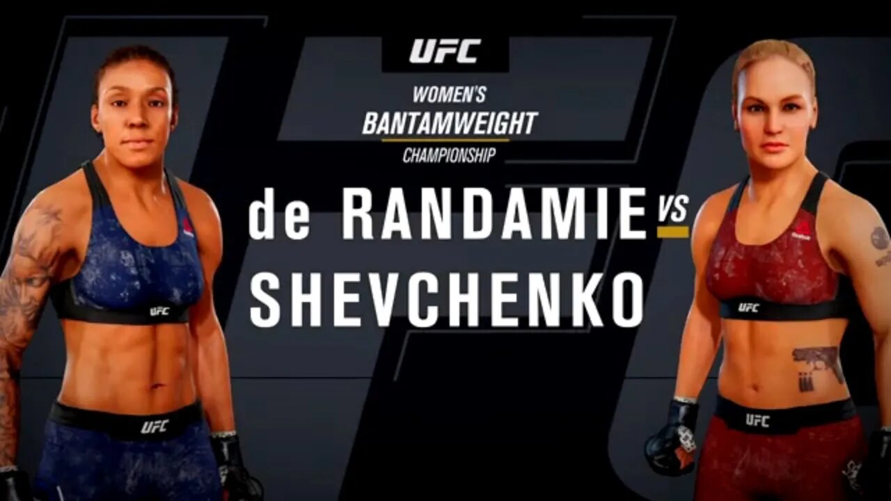 EA Sports UFC 3 Gameplay Valentina Shevchenko vs Germaine de Randamie