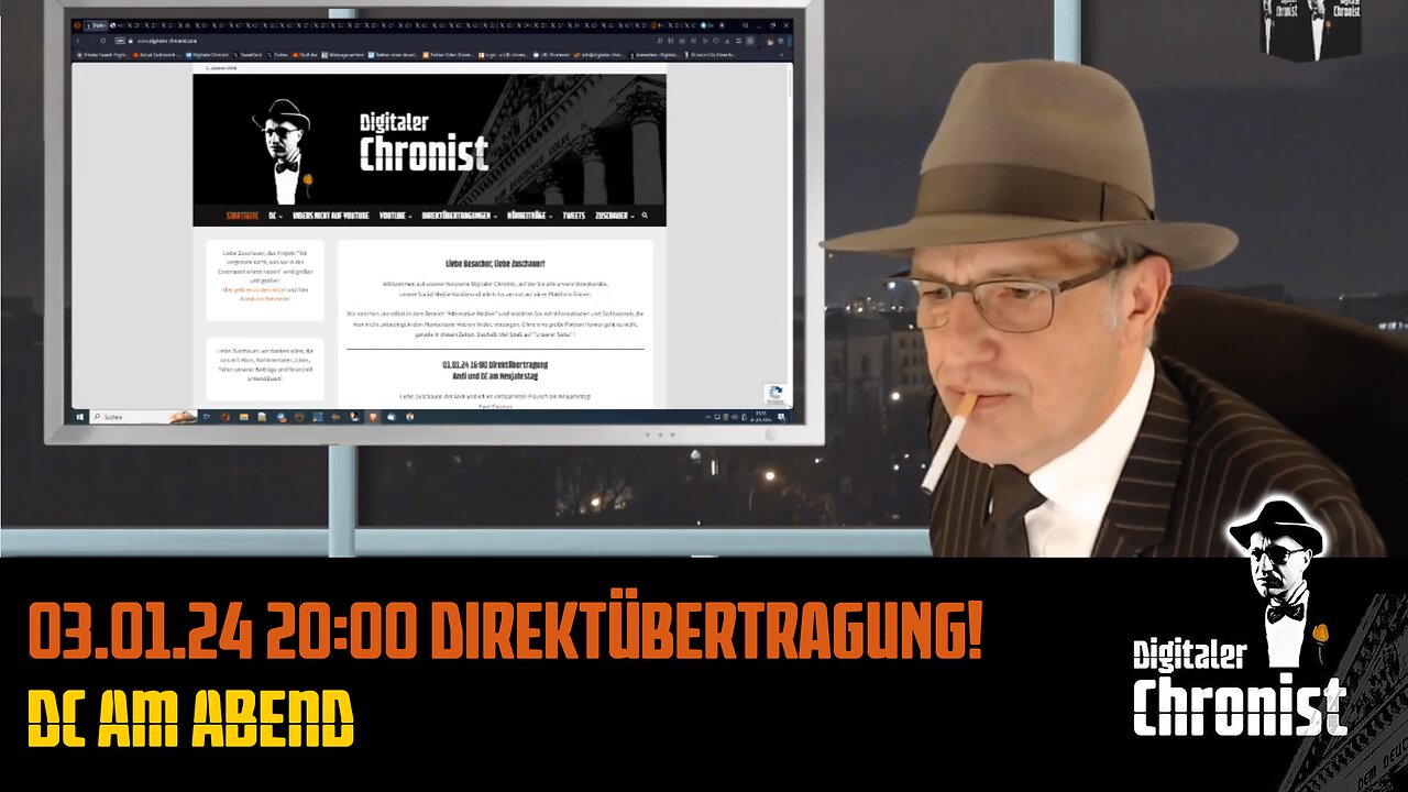 Aufzeichnung vom 03.01.24 Direktübertragung! DC am Abend