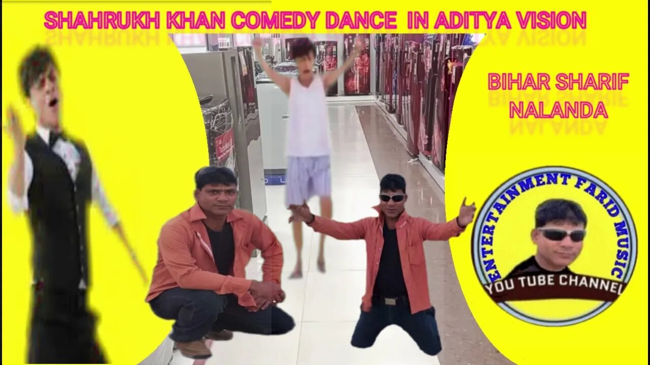 Shahrukh Khan Comedy Dance in Aditya Vision....Entertainment Farid Music