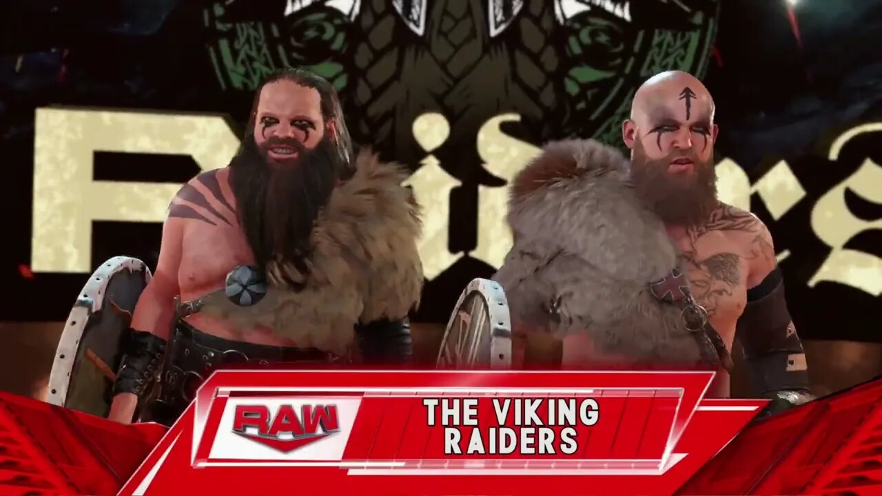 WWE2K23 Viking Raiders Updated Entrance