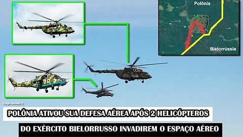 Polônia Aciona A OTAN Após 2 Helicópteros Do Exército Bielorrusso Invadirem O Espaço Aéreo