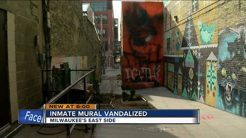 Black Cat Alley mural on Milwaukee's east side vandalized
