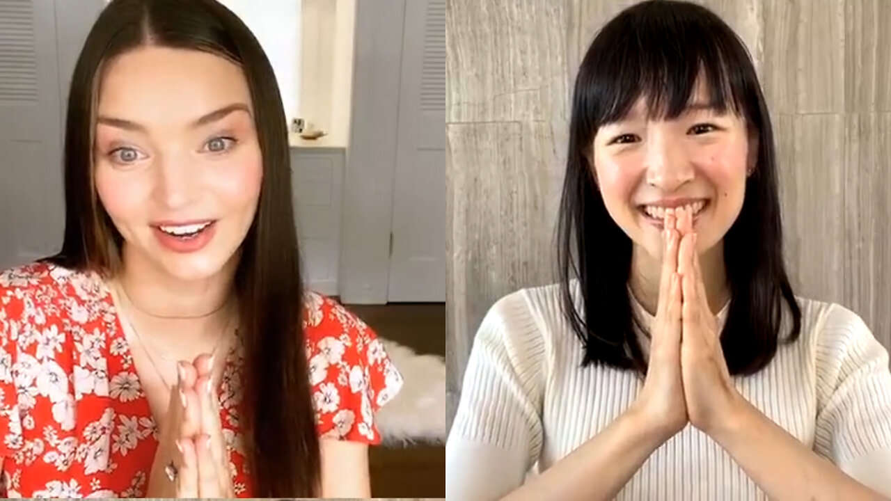 Spark Joy with Miranda Kerr and Marie Kondo: KonMari Folding Tutorial!