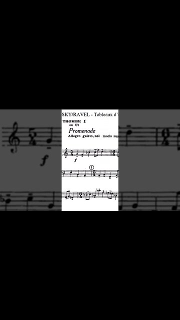 [TRUMPET EXCERPTS] Pictures at an Exhibition (Mussorgsky) - by Heinz Karl Schwebel (HQ Sound Ref.)