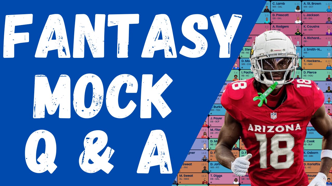 Thursday Fantasy Football Mock Drafts, Multiple Mock Drafts & Q + A