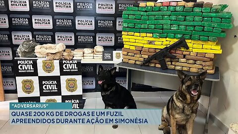 "Adversarius": Quase 200 Kg de Drogas e um Fuzil Apreendidos durante Ação em Simonésia.