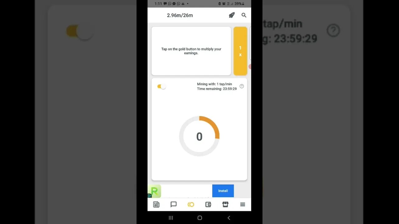 Mine Crypto On Mobile Part2-#earnmoneyonline #earnonline