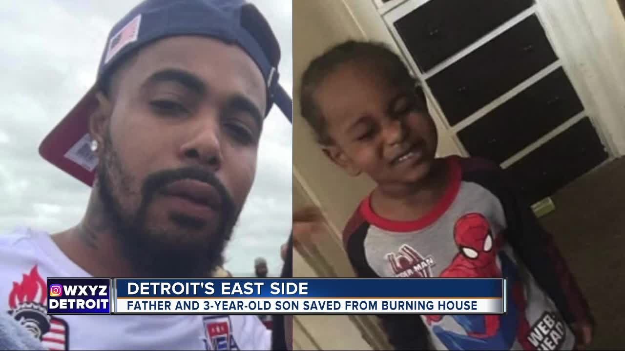 3-year-old boy, father injured after house fire on Detroit's east side