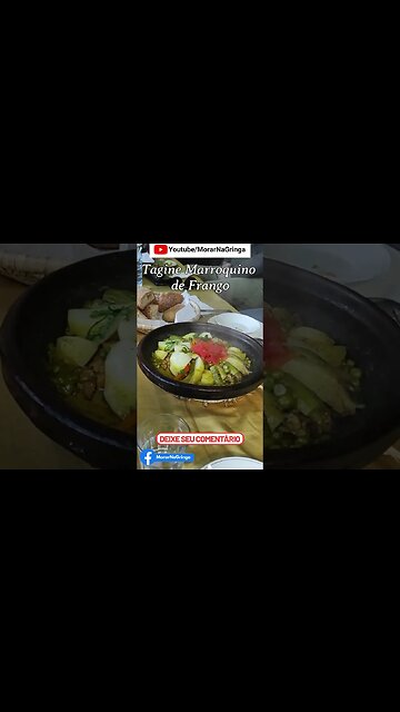 Tajine marroquino de frango