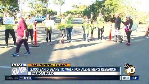 'Walk for Alz' brings thousands to Balboa Park to support Alzheimer's research