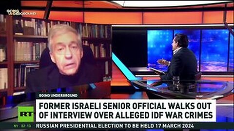 Fmr Israeli official walks out of interview over alleged IDF war crimes