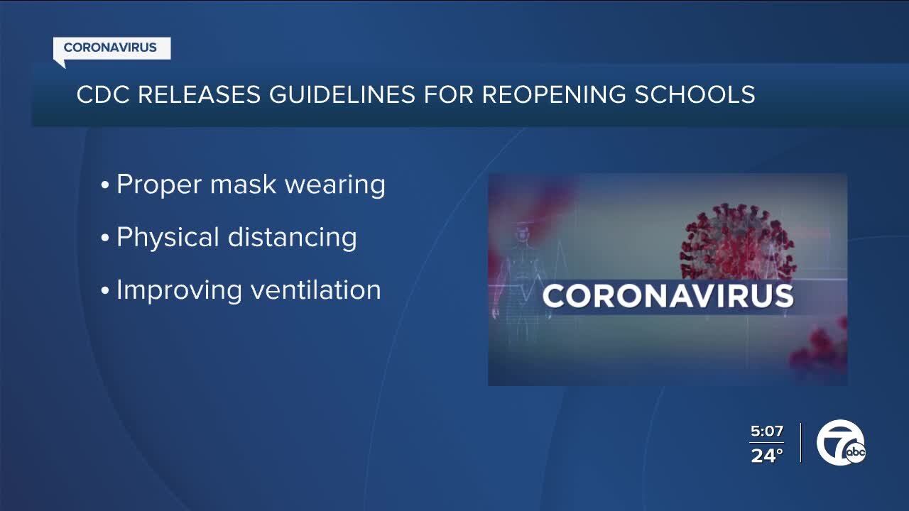 CDC releases roadmap for safely reopening schools for in-person learning