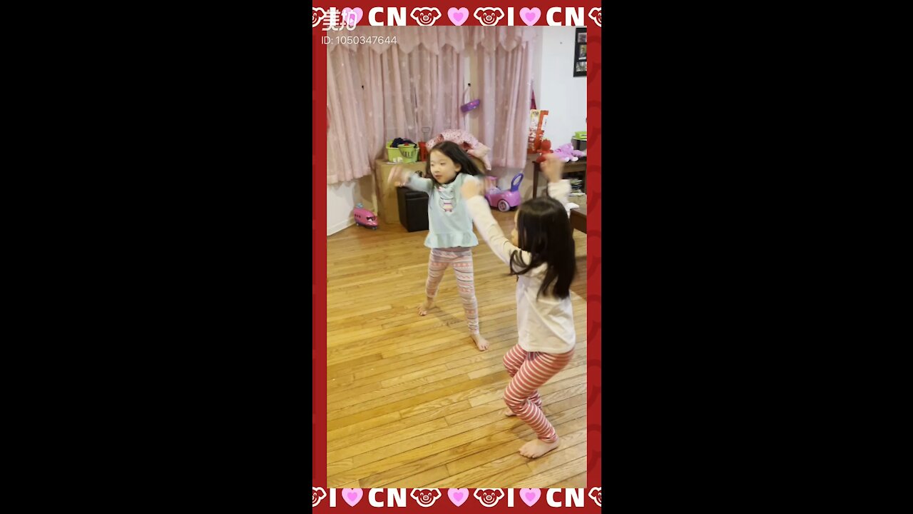 Cute girls dancing yogi song just learned