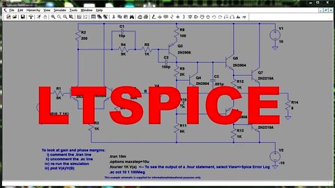 EEVblog #516 - LTSPICE Tutorial - DC Operating Point Analysis