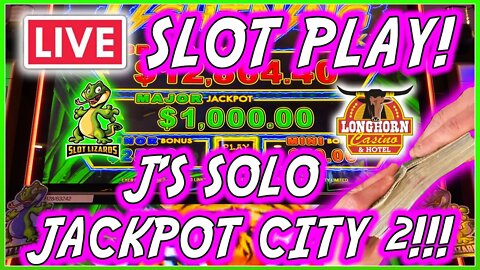 🔴 MORE LIVE SLOT PLAY! J'S CRAZY MASSIVE JACKPOTS INCOMING!!! LET'S GO! AT THE LONGHORN!
