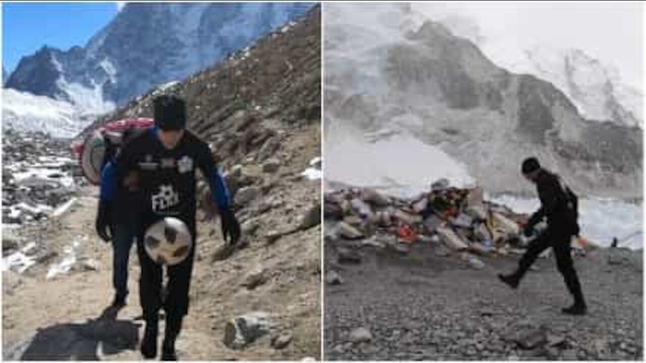 Incredibile: calciatore scala il Monte Everest palleggiando!