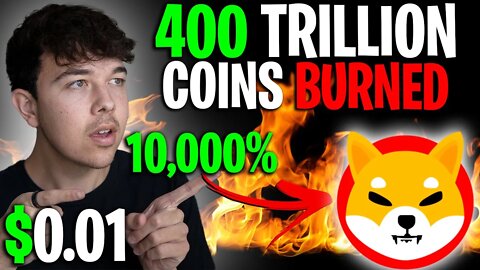 SHIBA INU COIN 400 TRILLION COINS BURNED 🔥 SHIB PRICE PREDICTION 🚨